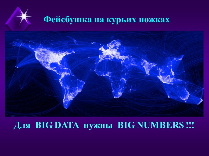 Фейсбушка на курьих ножках Для  BIG DATA  нужны  BIG NUMBERS !!!